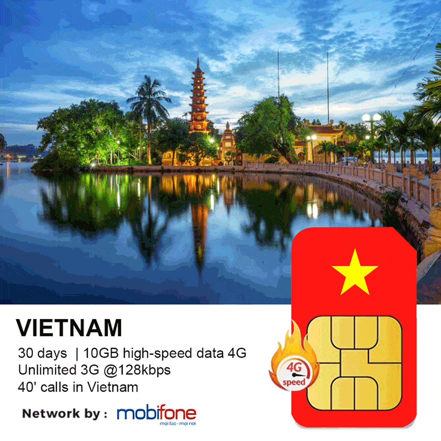 Vietnam travel sim way2go