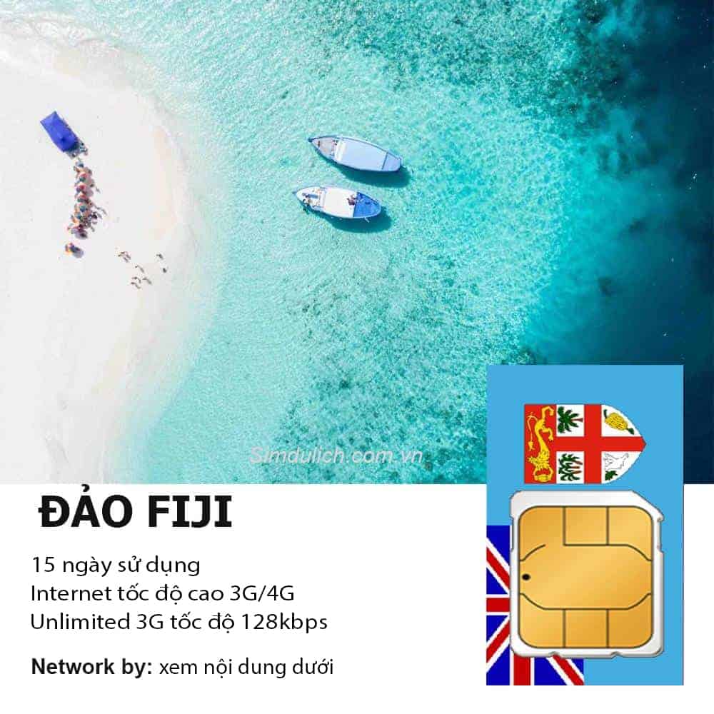 Sim Du Lịch Fiji 15 Ngày 6GB