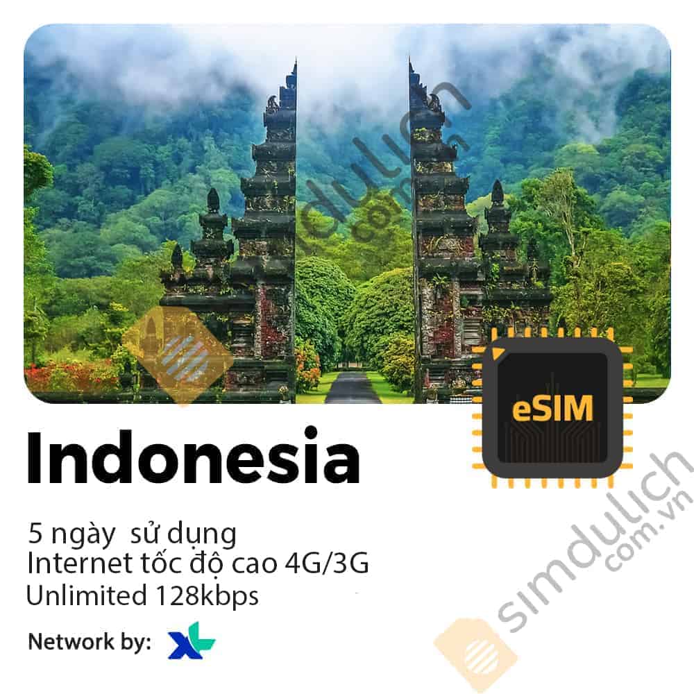 eSIM Du Lịch Indonesia 5 ngày 5GB – 15GB Data