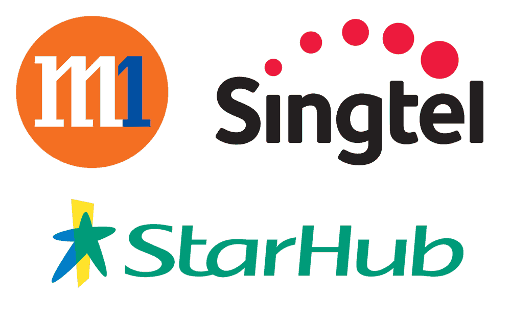 3 nhà mạng singapore: M1, Singtel và Starhub