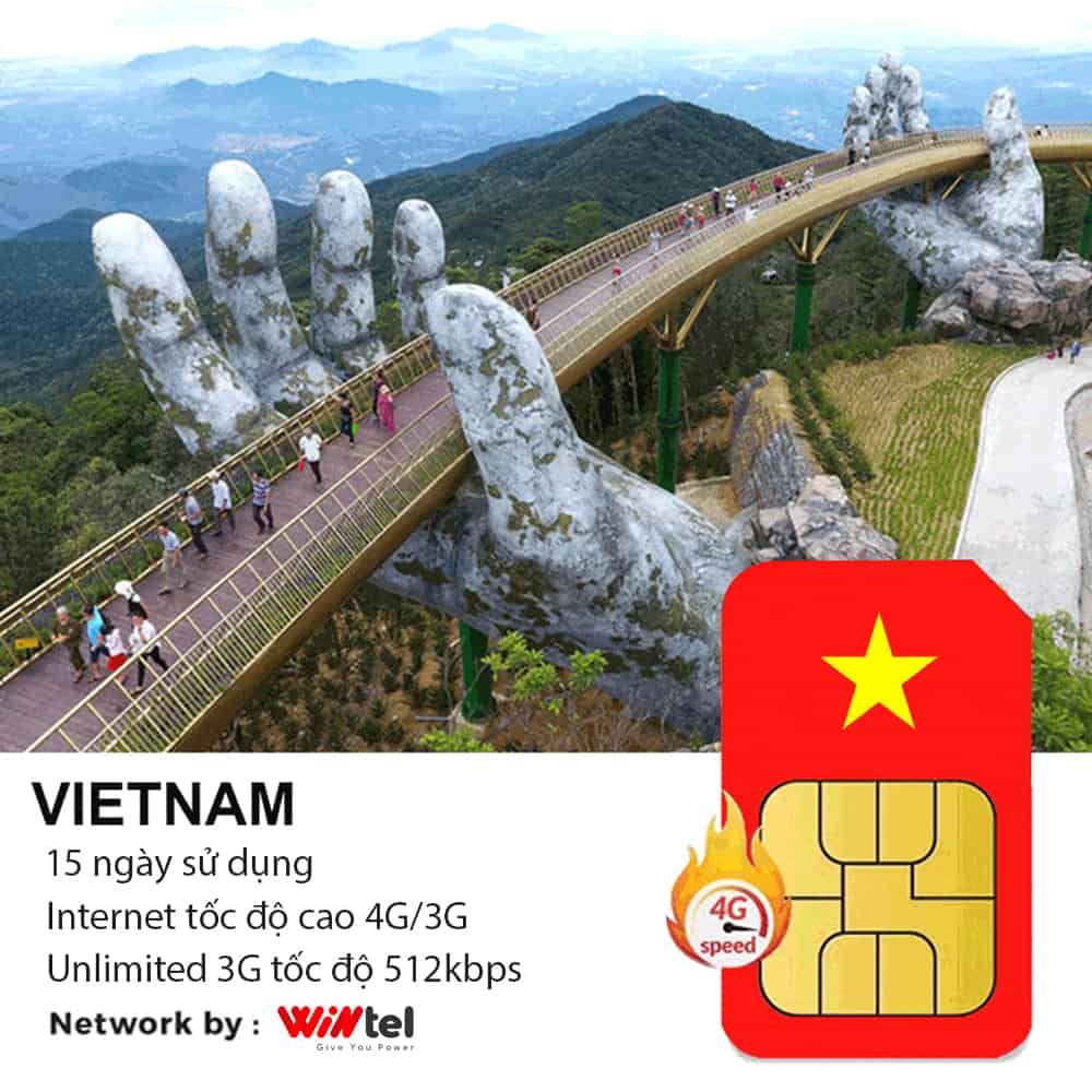 Sim du lịch Việt Nam 15 ngày 60GB Data