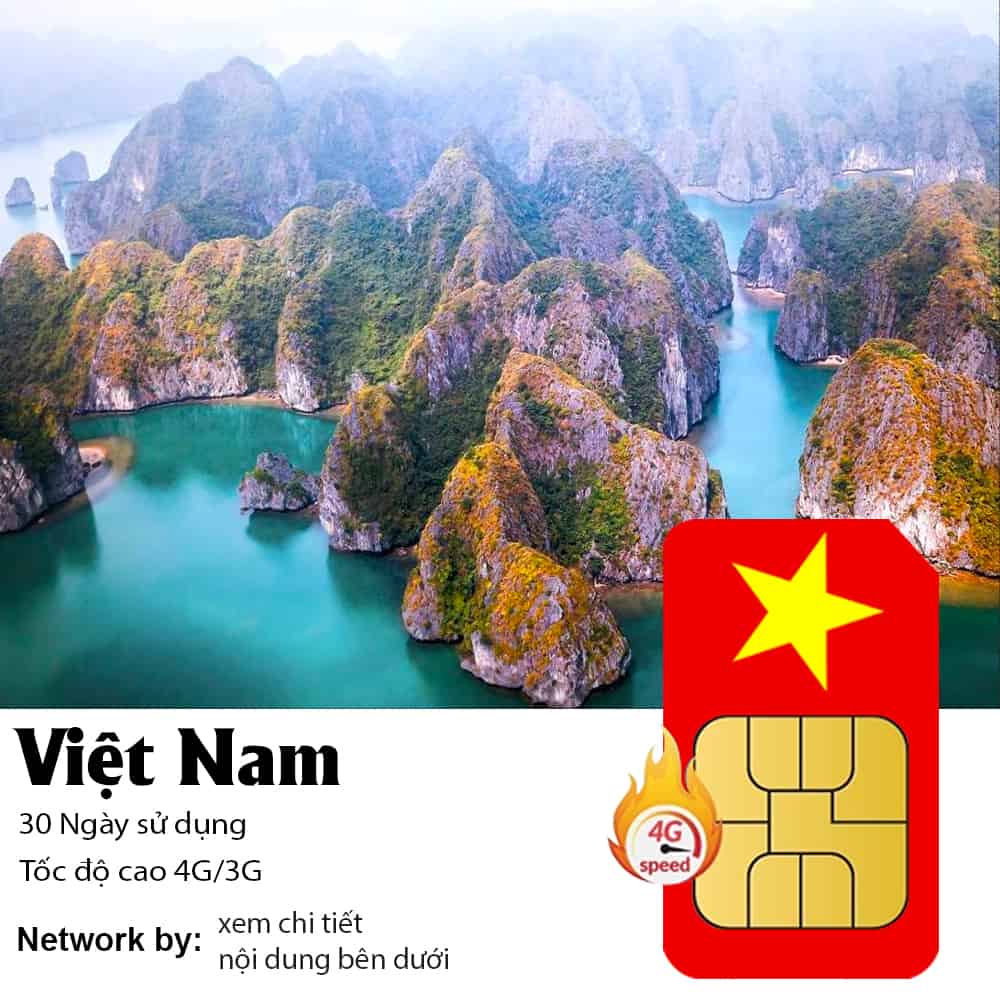 Sim du lịch Việt Nam 30 ngày 20GB Data