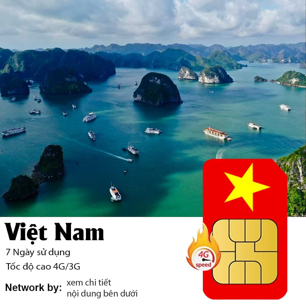 Sim Du Lịch Việt Nam 7 Ngày 10GB/20GB Data